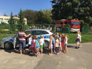 Policjant z wizytą w przedszkolu