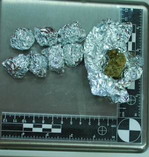 Zabezpieczona marihuana