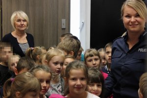 Dzieci z wizytą w komendzie