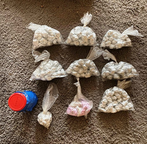 Zdjęcie przedstawia foliowe woreczki w których znajdują się srebrne zawiniątka.