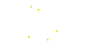Zdjęcie przedstawia błękitną mapę z naniesionymi na nią czerwonymi mrugającymi kropkami.
