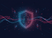 Zdjęcie przedstawia kolorową grafikę z postacią wewnątrz.