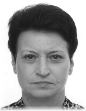 Zdjęcie przedstawia czarno-bały wizerunek Jolanty Stankiewicz.